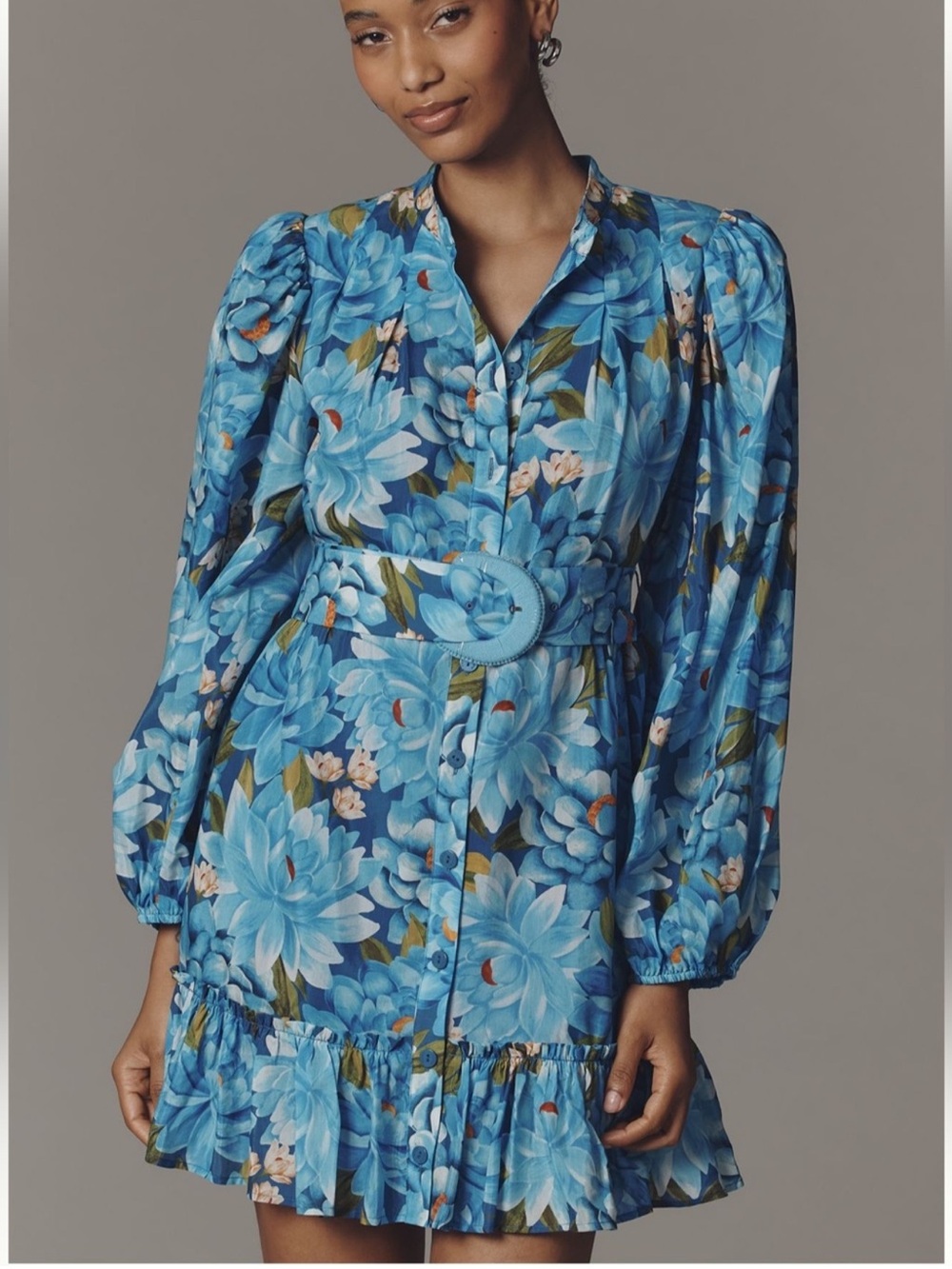 Farm Rio x Anthropologie Long Sleeve Mini SwingDress - Picture 2 of 4